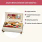 Joyero Musical Blanco Dorado Con Bailarina Y Espejo Regalo - Miniatura 2