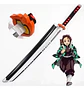 Katana Demon Slayer Madera 104 Cm Réplica Cosplay Con Funda - Miniatura 16