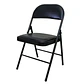 Silla Plegable Acolchada Negra - Miniatura 1