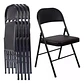 Silla Plegable Acolchada Negra - Miniatura 2
