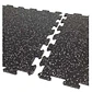 Piso Gym Caucho EPDM 1x1 m 8 mm Negro/Blanco - Miniatura 2