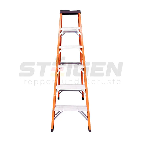 Escalera de Tijera Fibra de Vidrio 6 Peldaños ST-6T