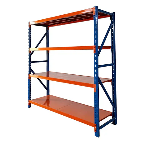 Estante Rack Metalico 200x200x60cm 1200kg Azul/Naranjo