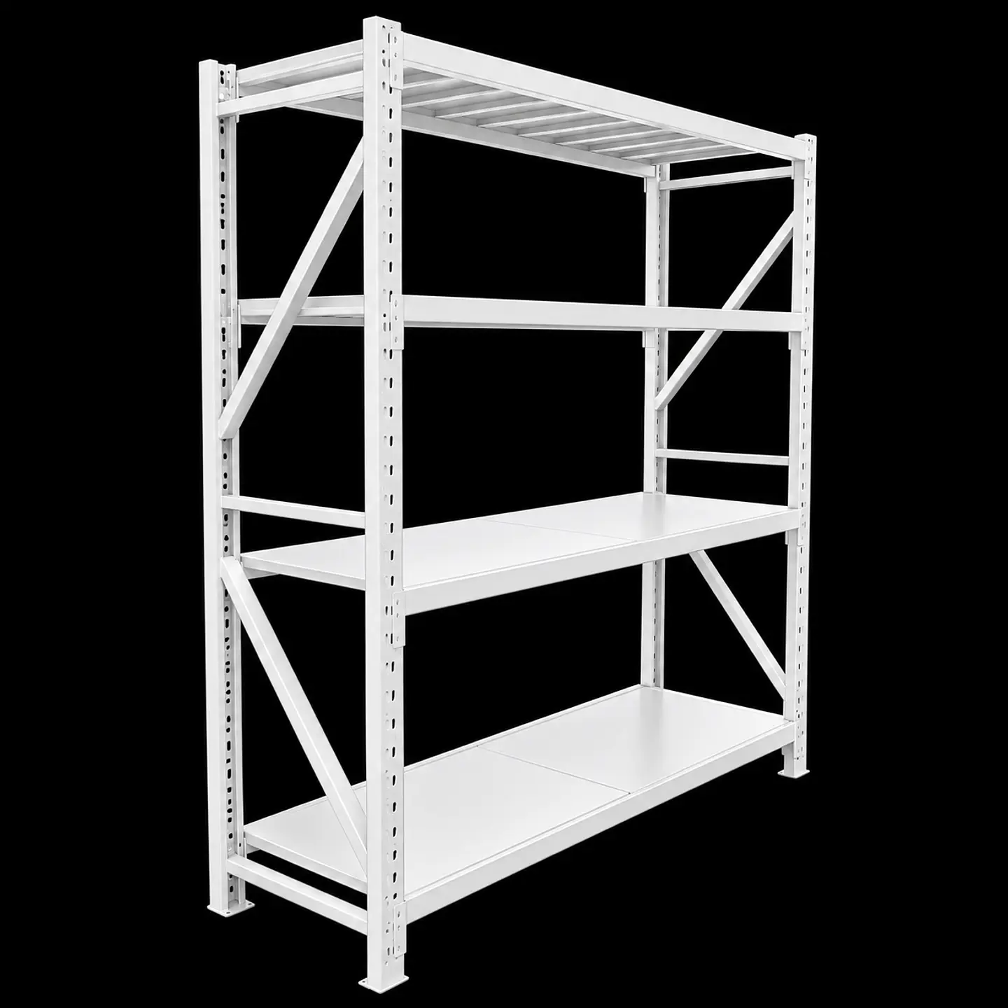 Estante Rack Metalico 200x200x60cm 800kg Blanco 1