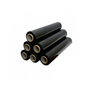 Film Stretch o Alusa 200 Metros Negro Embalaje de 6 unidades