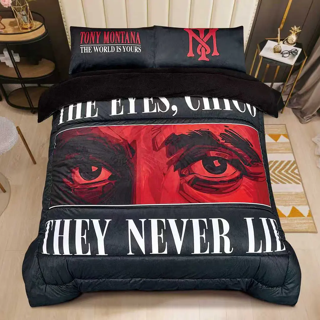 Plumon Original Tony Montana 2 Plazas-Incluye fundas 1