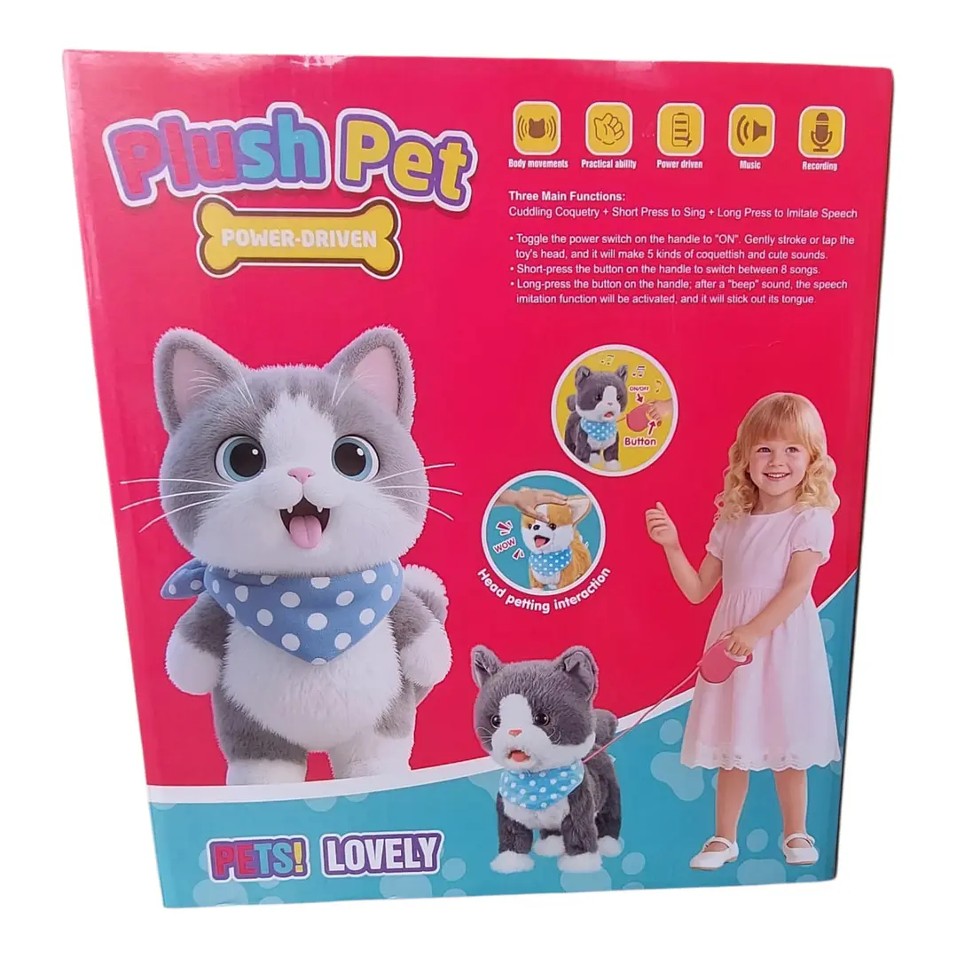 Mascotita Peluche Gatito Interactivo  4