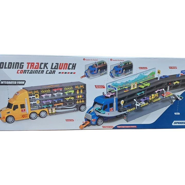Camion Pista contenedor porta autos 3