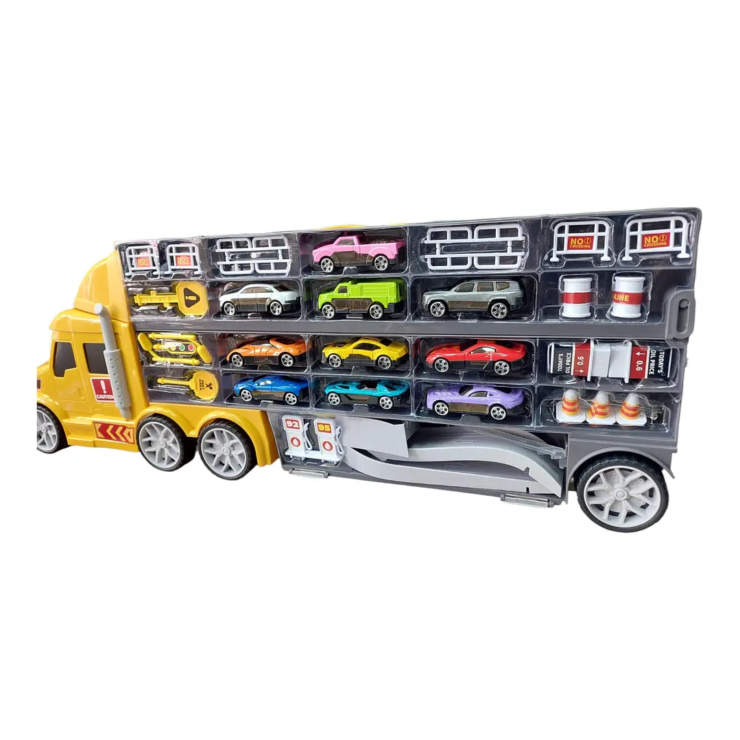 Camion Pista contenedor porta autos 7