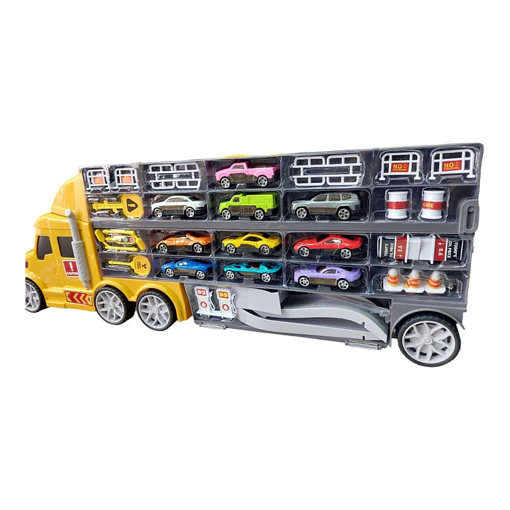 Camion Pista contenedor porta autos 7