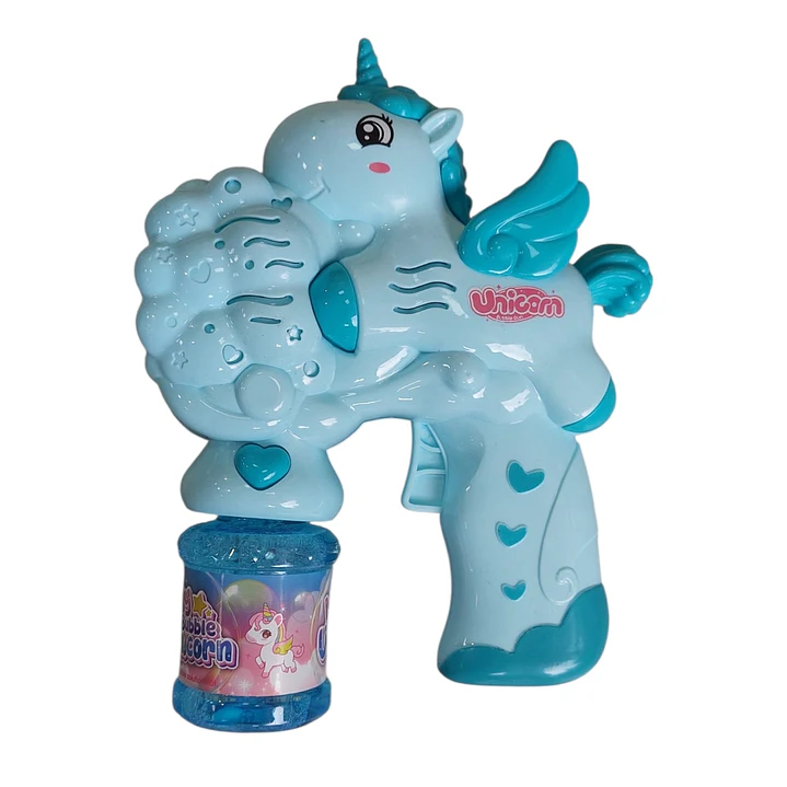 Juguete Pistola Burbuja Unicornio 4