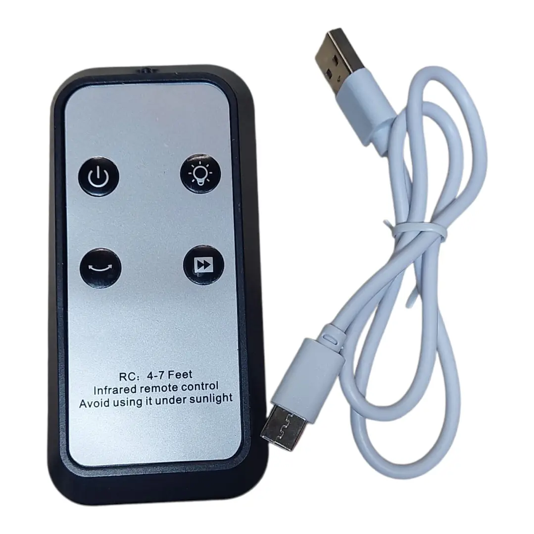 Máquina De Burbujas Recargable Rgb 180° Con Control 4