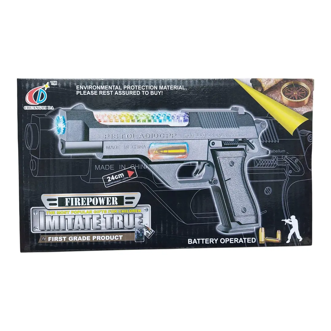juguete Pistola con luces 3