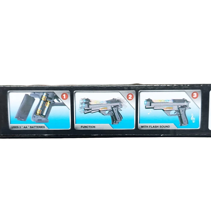 juguete Pistola con luces 5