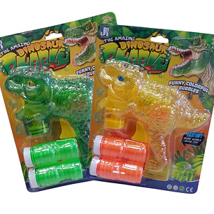 Pistola de Burbujas Dinosaurio