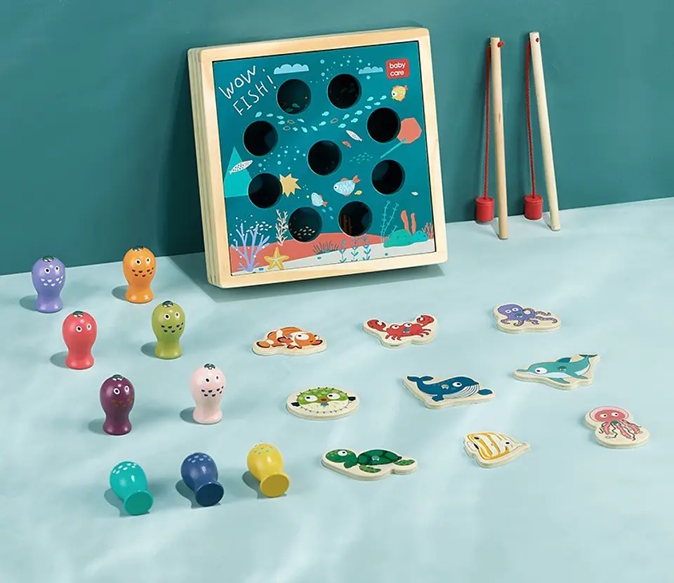 JUGUETE DIDACTICO PESCA , 3 DEL MISMO POR MAYOR  (A01801) 1