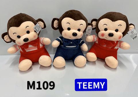 PELUCHE MONO 27cm , PRECIO PUBLICADO ES AL POR MAYOR Y DEBEN SER 3 UNIDADES DEL MISMO  (M109)
