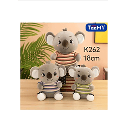 PELUCHE KOALA 18CM, PRECIO PUBLICADO ES AL POR MAYOR Y DEBEN SER 4 UNIDADES DEL MISMO 