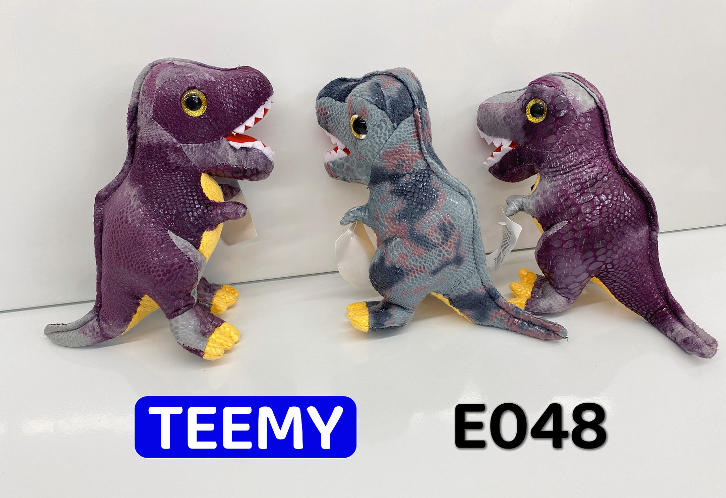 PELUCHE DINOSAURIO 8 PULGADAS, PRECIO PUBLICADO ES AL POR MAYOR Y DEBEN SER 3 UNIDADES DEL MISMO  (E048) 1