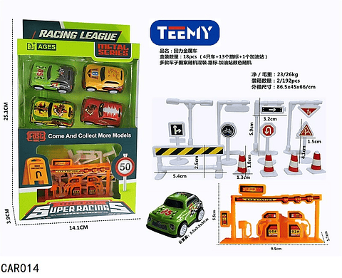 CARROS JUGUETE CARRERA, PRECIO PUBLICADO ES AL POR MAYOR Y DEBEN SER 3 UNIDADES DEL MISMO  (CAR014)