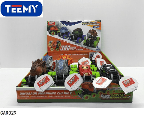 CARROS DINOSAURIOS PAQUETE 8 PCS (CAR029)