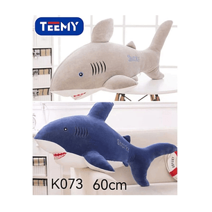  PELUCHE TIBURON 60 CM, PRECIO PUBLICADO ES AL POR MAYOR Y DEBEN SER 3 UNIDADES DEL MISMO 
