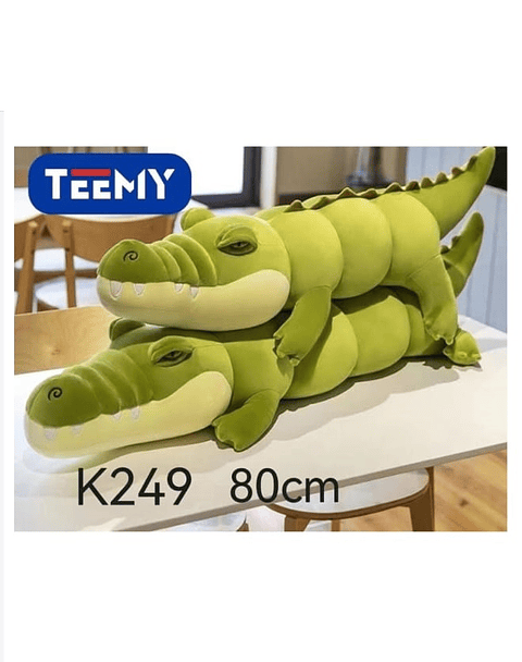  PELUCHE COCODRILO 80 CM, PRECIO PUBLICADO ES AL POR MAYOR Y DEBEN SER 3 UNIDADES DEL MISMO  (K249)