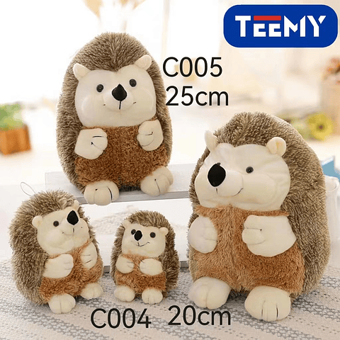  PELUCHE ERIZO 20 CM , PRECIO PUBLICADO ES AL POR MAYOR Y DEBEN SER 3 UNIDADES DEL MISMO  (C004)