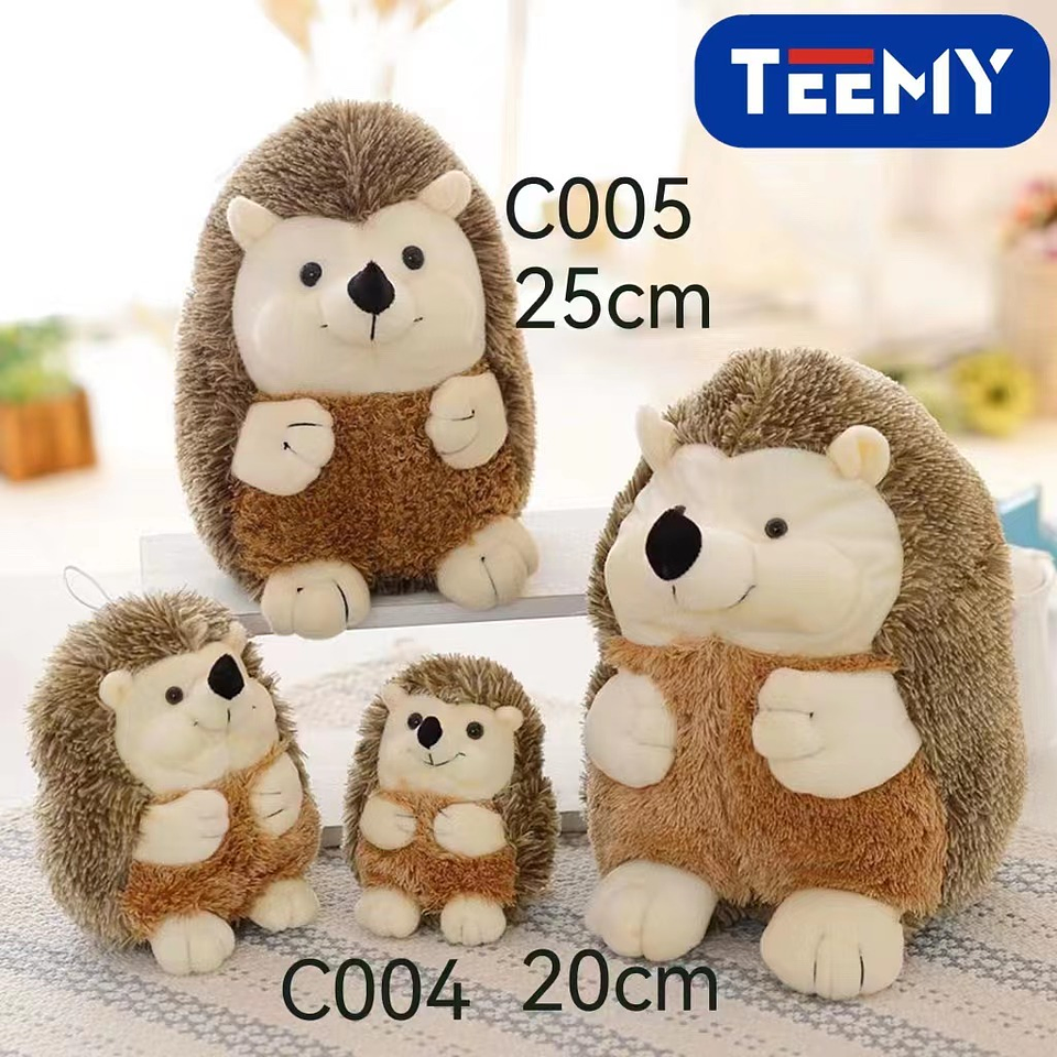 PELUCHE ERIZO 25 CM  , PRECIO PUBLICADO ES AL POR MAYOR Y DEBEN SER 3 UNIDADES DEL MISMO  (C005) 1