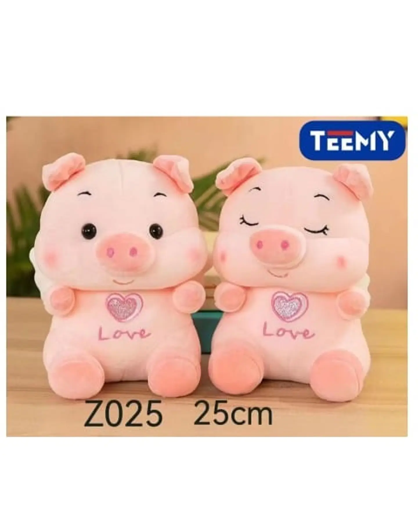 PELUCHE CHANCHITO 25 CM , 3 DEL MISMO POR MAYOR  (Z025) 1