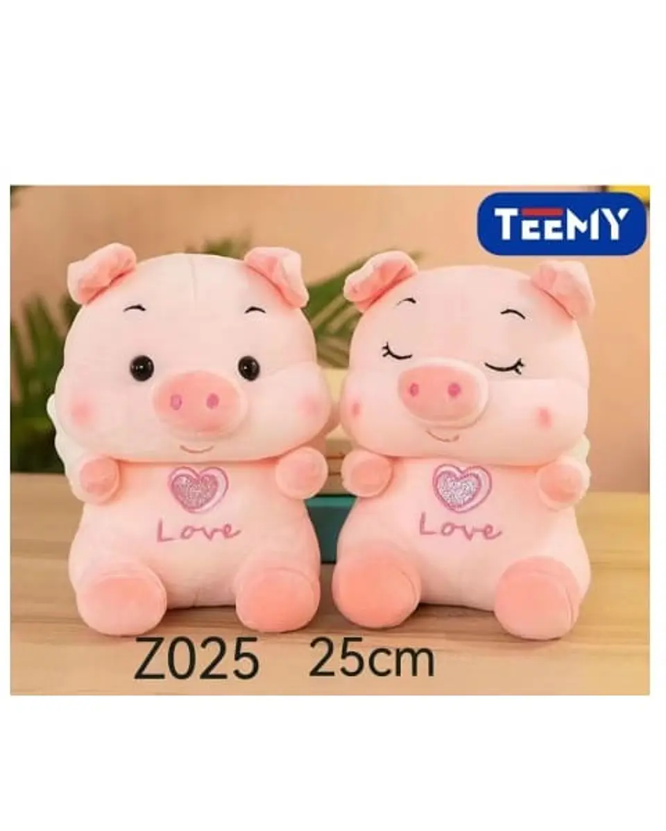 PELUCHE CHANCHITO 25 CM , 3 DEL MISMO POR MAYOR  (Z025) 1