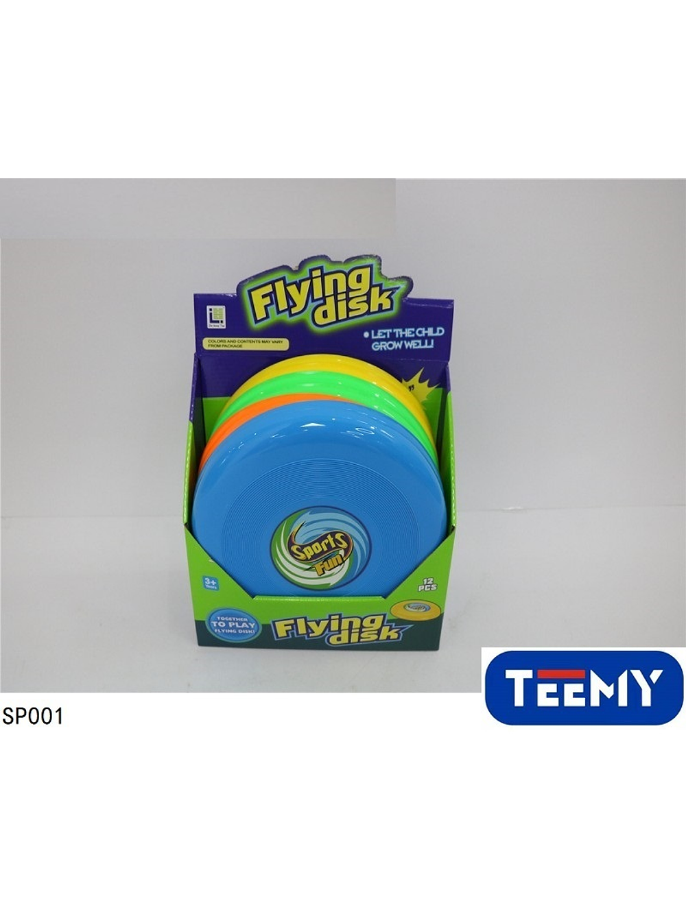 DISCO VOLADOR FRISBEE PAQUETE 12 PCS