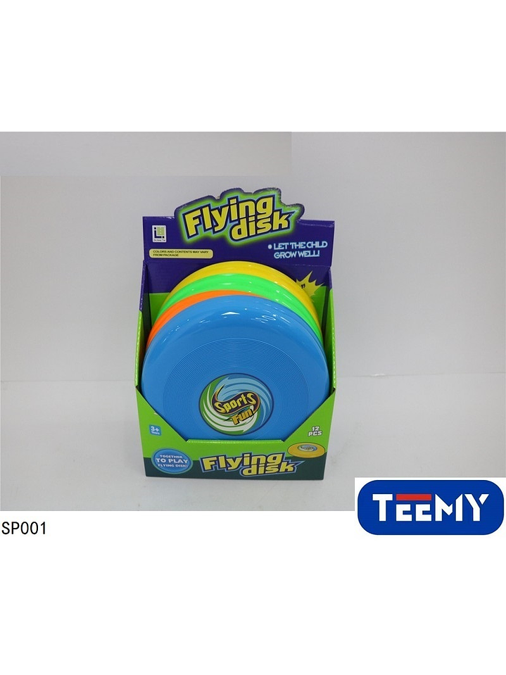 DISCO VOLADOR FRISBEE PAQUETE 12 PCS 1