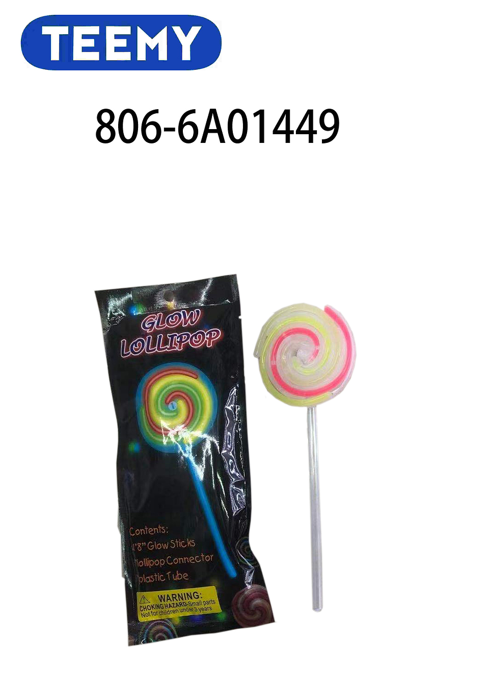 CHUPETA FLUORESCENTE PAQUETE 12 PCS (806-6A01449) 1