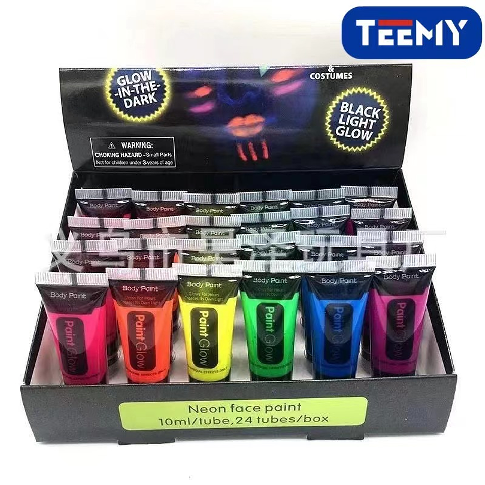 MARQUILLAJE BRILLA EN LA OSCURIDAD, PAQUETE 24 PCS (HELL10) 1