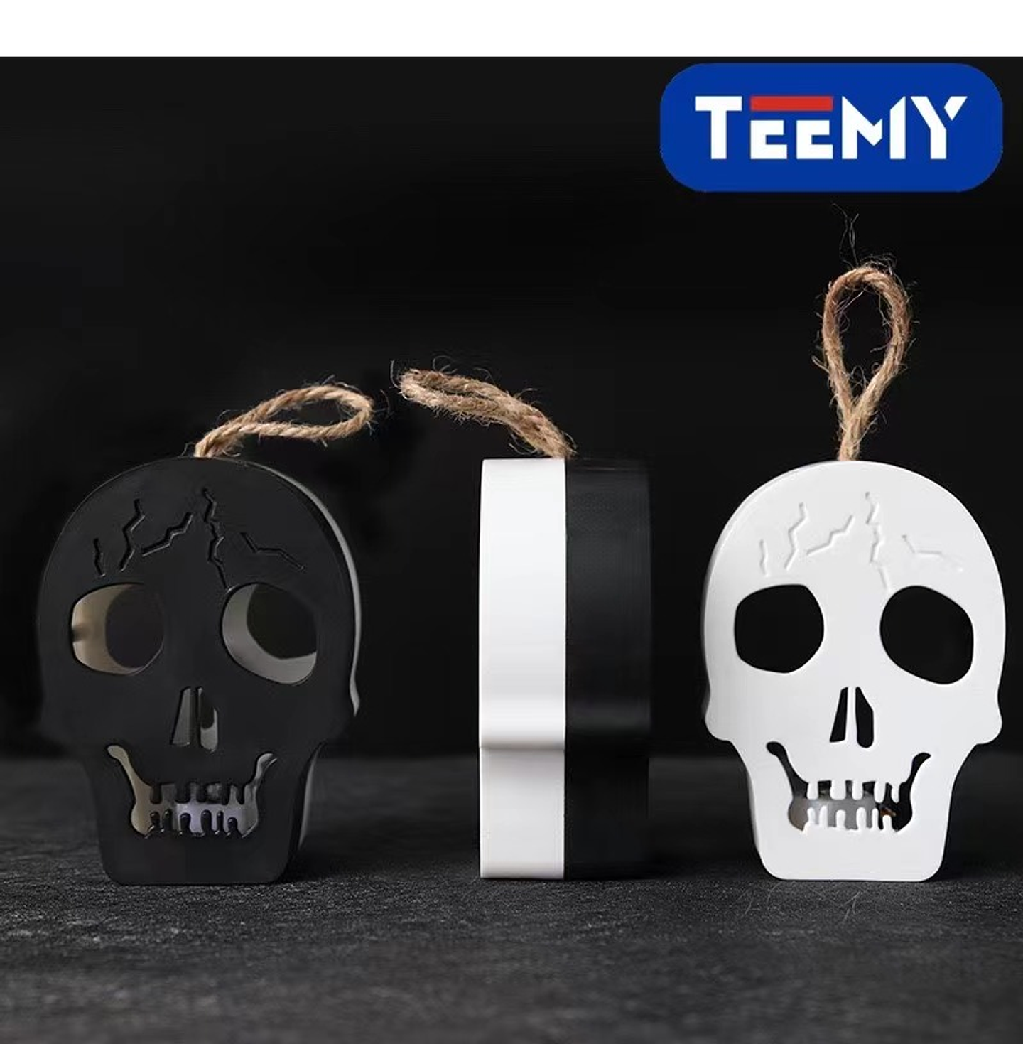 CALABERA CON LUZ PAQUETE 12 PCS (HELL31) 1