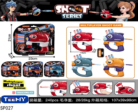 PISTOLA CON BALA BLANDA , PRECIO PUBLICADO ES AL POR MAYOR Y DEBEN SER 3 UNIDADES DEL MISMO  (SP027)