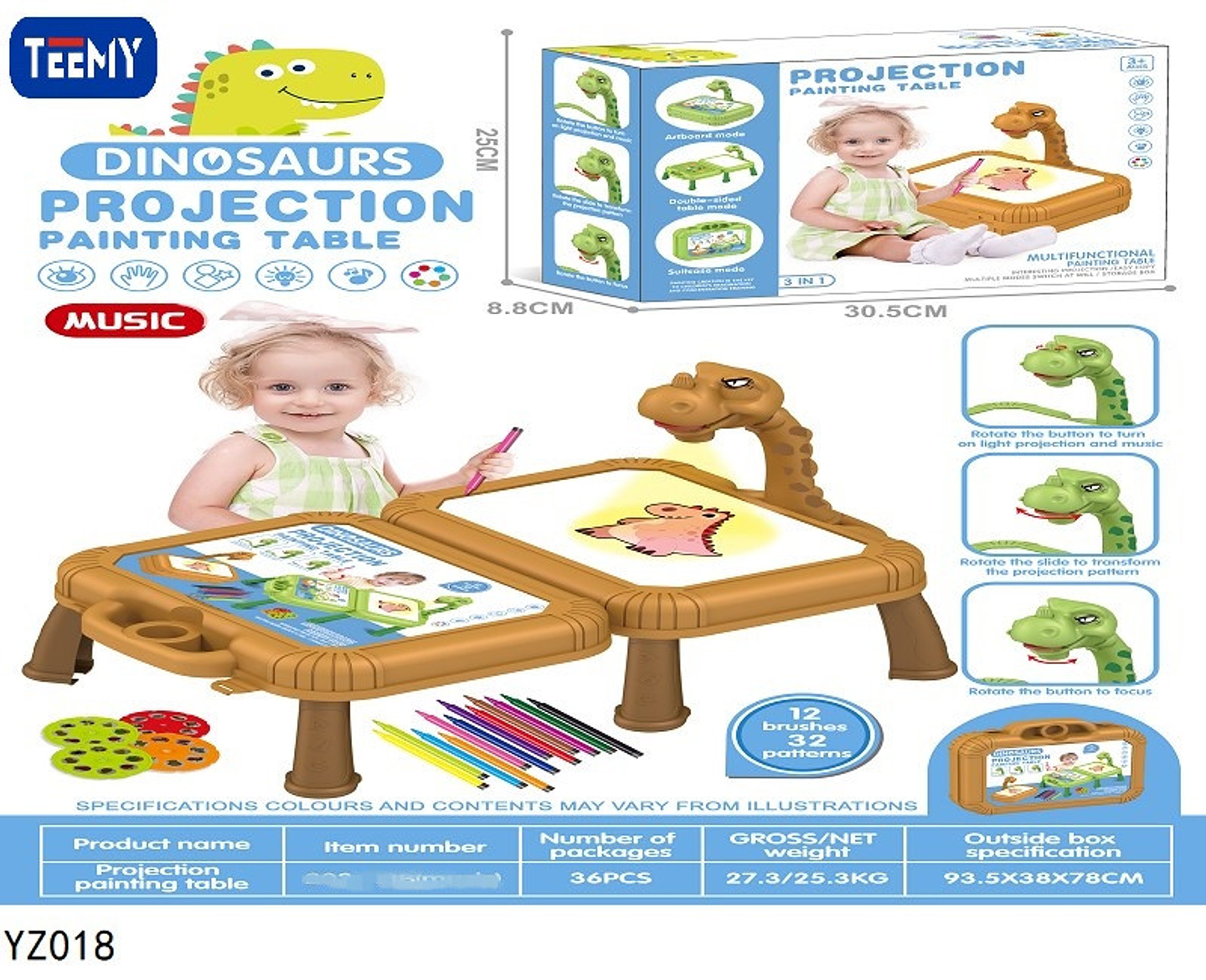 MESA PARA DIBUJAR CON PROYECTOR , PRECIO PUBLICADO ES AL POR MAYOR Y DEBEN SER 3 UNIDADES DEL MISMO  (YZ018) 1