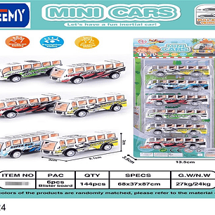 CARROS MINIATURA , PRECIO PUBLICADO ES AL POR MAYOR Y DEBEN SER 4 UNIDADES DEL MISMO 