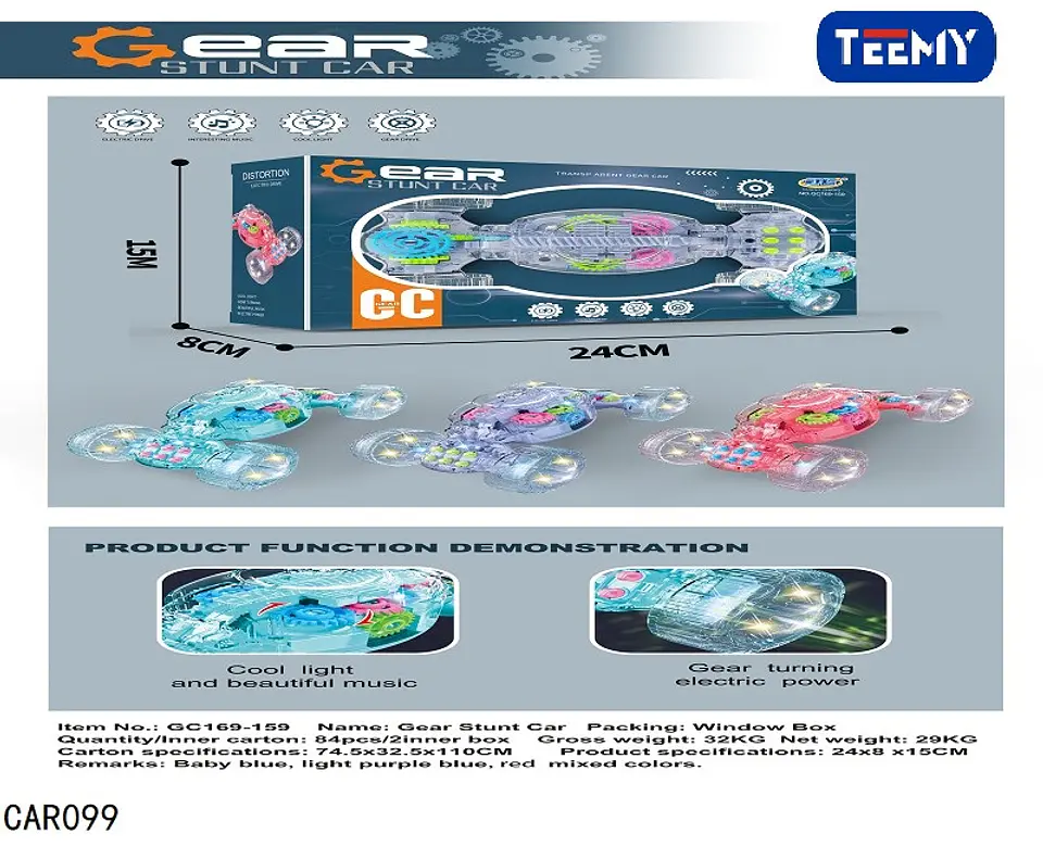  CARRO TRANSPARENTE , 3 DEL MISMO POR MAYOR  (CAR099) 1