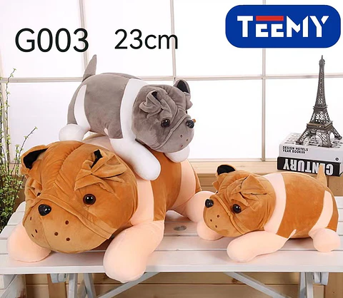 PELUCHE PERRO  23 CM , 3 DEL MISMO POR MAYOR  (G003)