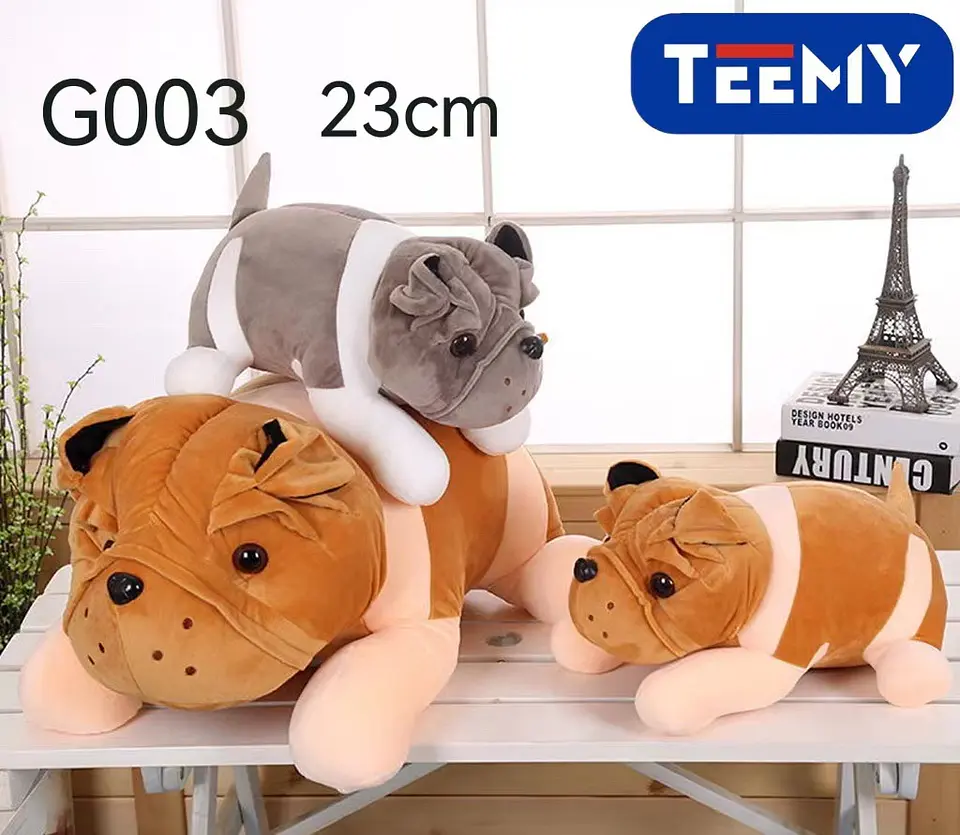 PELUCHE PERRO  23 CM , 3 DEL MISMO POR MAYOR  (G003) 1