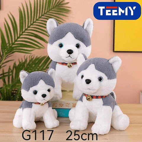 PELUCHE LOBO 25 CM , PRECIO PUBLICADO ES AL POR MAYOR Y DEBEN SER 3 UNIDADES DEL MISMO  (G117)