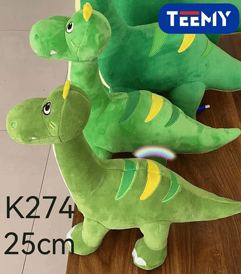 PELUCHE DINOSARIO 25 CM , PRECIO PUBLICADO ES AL POR MAYOR Y DEBEN SER 3 UNIDADES DEL MISMO  (K274)