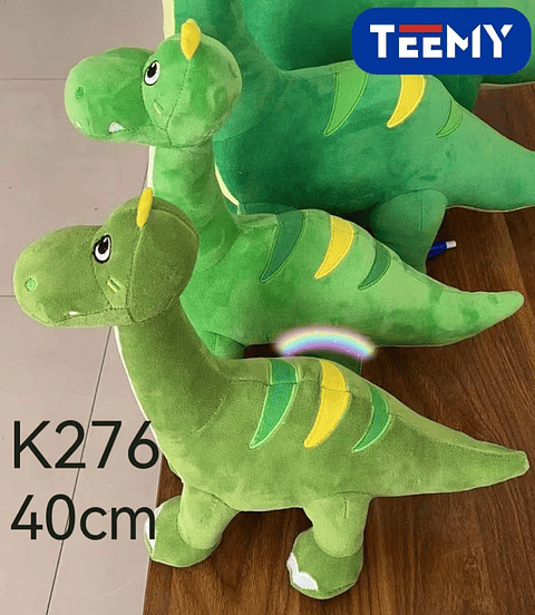 PELUCHE DINOSAURIO 40CM  , PRECIO PUBLICADO ES AL POR MAYOR Y DEBEN SER 3 UNIDADES DEL MISMO  (K276)