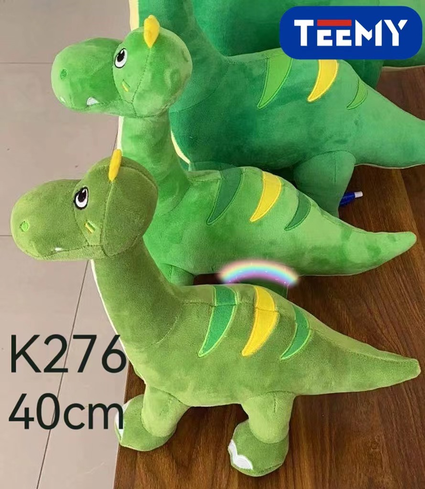 PELUCHE DINOSAURIO 40CM  , PRECIO PUBLICADO ES AL POR MAYOR Y DEBEN SER 3 UNIDADES DEL MISMO  (K276) 1