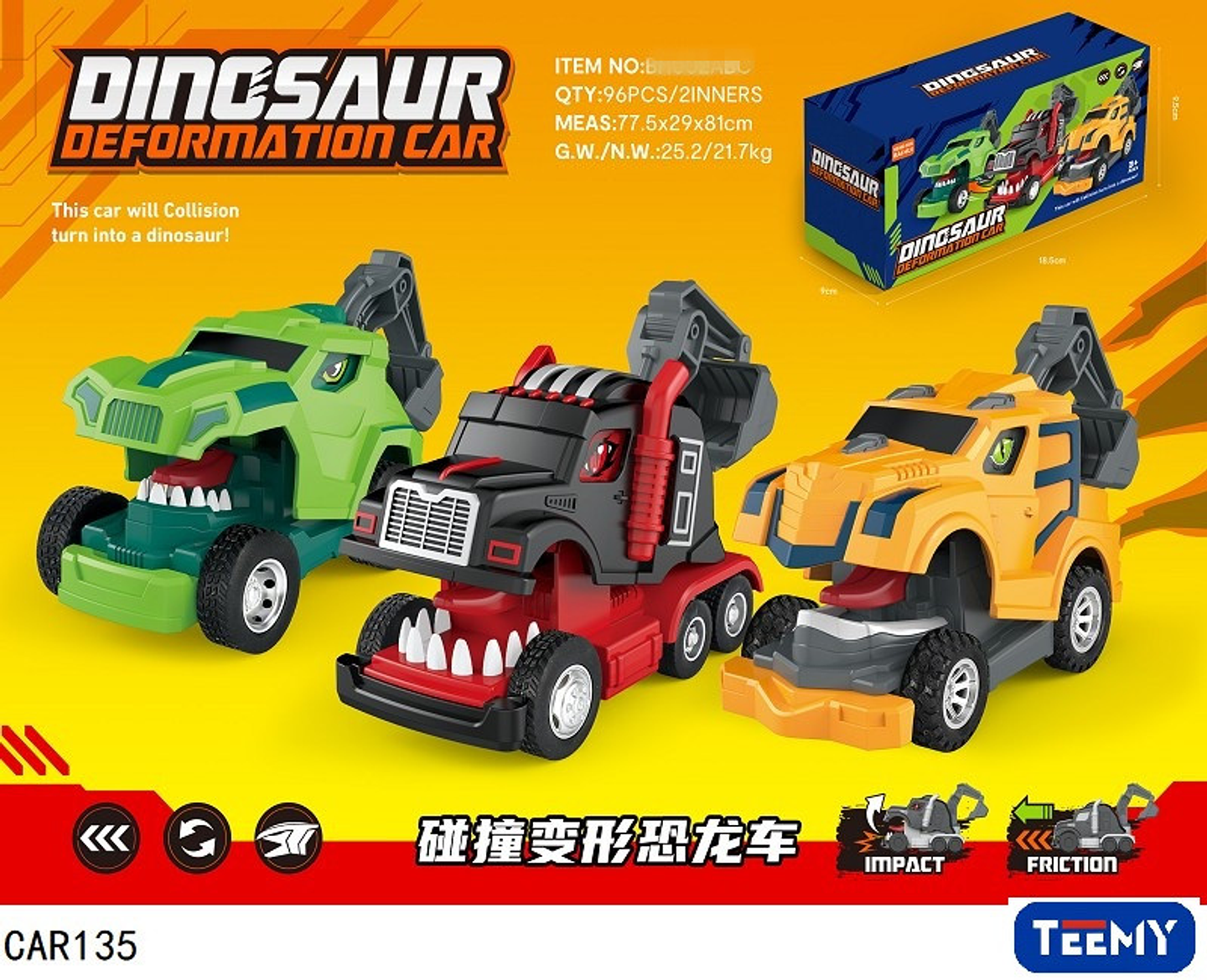 CARRO TRANSFORMER , PRECIO PUBLICADO ES AL POR MAYOR Y DEBEN SER 3 UNIDADES DEL MISMO  (CAR135) 1