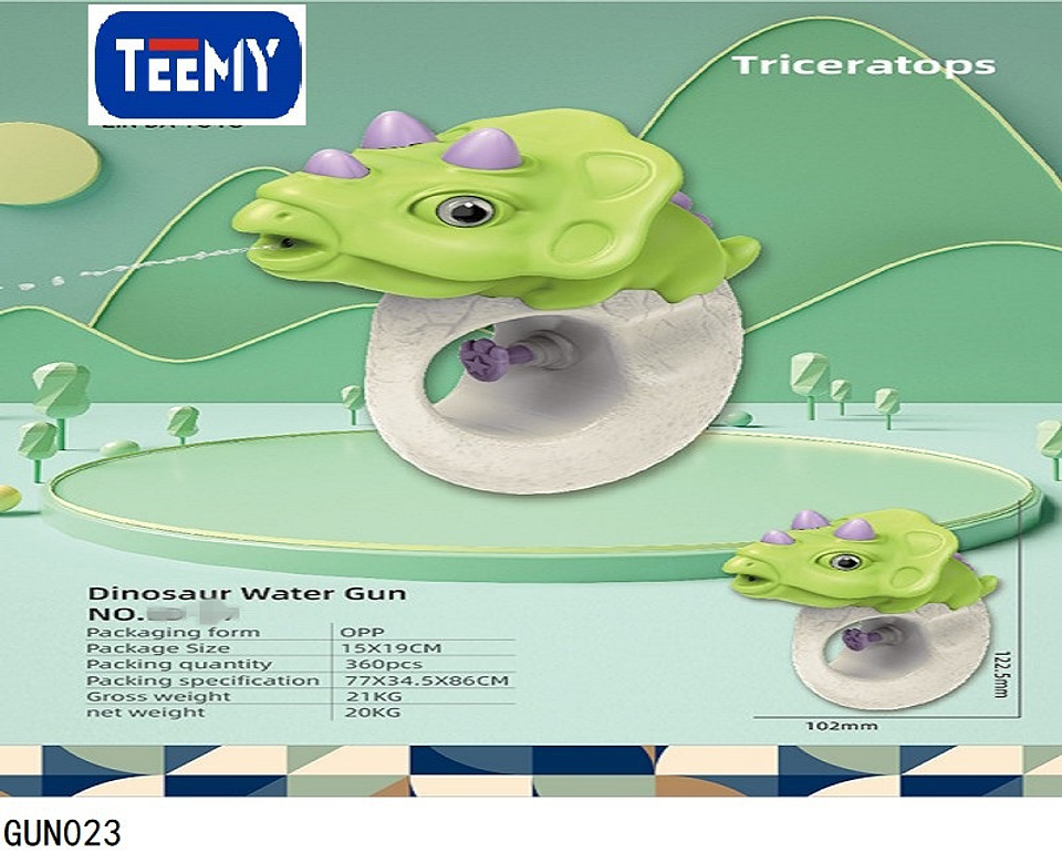 PISTOLA DE AGUA DINOSAURIO , PRECIO PUBLICADO ES AL POR MAYOR Y DEBEN SER 3 UNIDADES DEL MISMO  (GUN023) 1