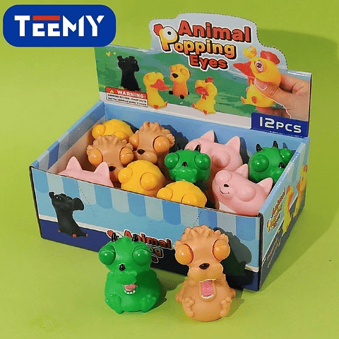 SQUISHY ANIMALES PAQUETE 12 PCS (ZM063)