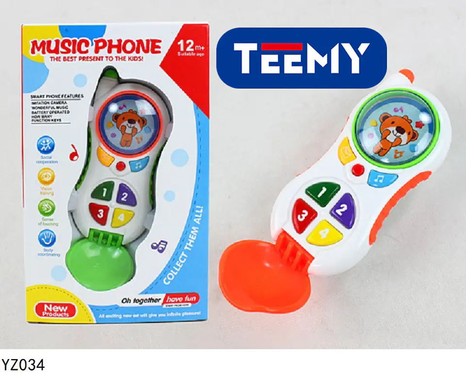 CELULAR CON SONIDO JUGUETE , 3 DEL MISMO POR MAYOR  (YZ034) 1